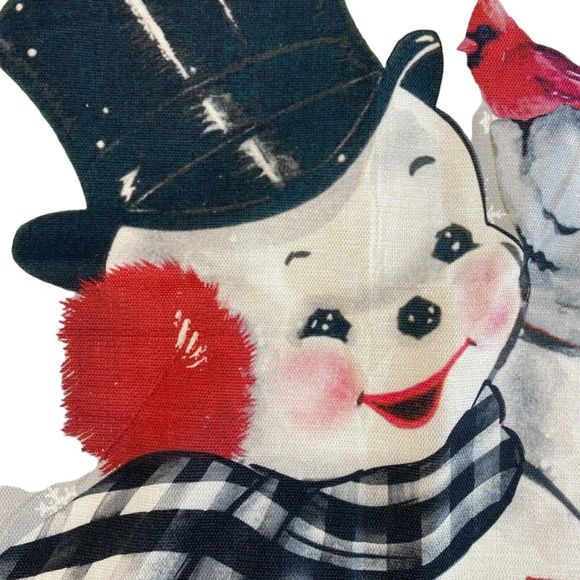 Red Christmas Pillow Covers 20x20 Set of 4 Santa Snowman Snowflake Farmhouse 176 - Picture 8 of 16